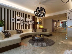 武汉高速花园现代简约四居室装修效果图 180平米5万装修设计案例 武汉房天下家居装修网