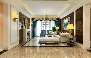 欧美风情四居室185平米40万 燕熙台装修案例 济南房天下家居装修网