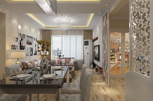 现代简约二居室95平米5万 经纬嘉园装修案例 济南房天下家居装修网