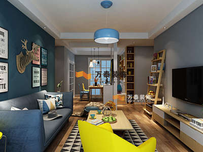 济南绿地新都会117平北欧宜家风格家庭装修设计案例