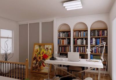 济南上班累成狗,家里的书房装修好了总比办公室强