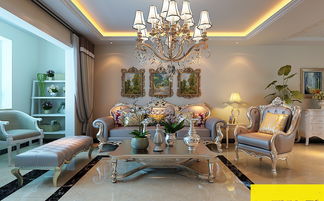 简欧风格三居室132平米12.5万 绿地隆悦公馆装修案例 济南房天下家居装修网