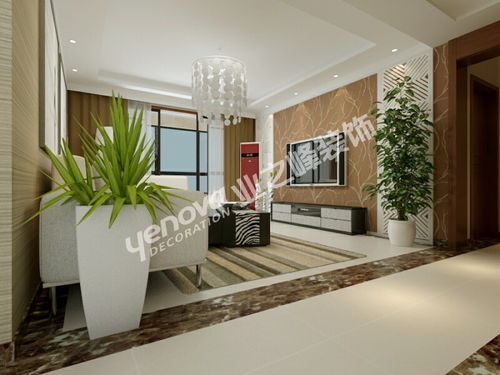 现代简约三居室120平米14万 保利花园装修案例 济南房天下家居装修网