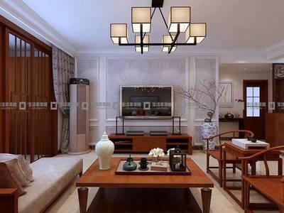 济南东城逸家120平新中式风格家庭装修设计案例