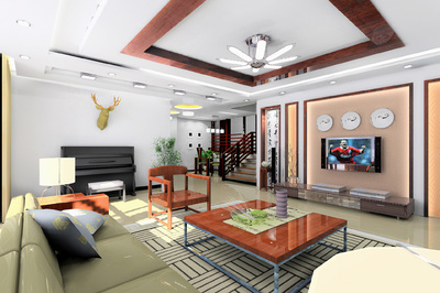 三建吉祥苑1-客厅-济南装修集采论坛-家居网