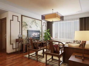 142平中式现代三居装修效果案例 百合花园装修实景图赏析 土巴兔家居室内装修设计效果图