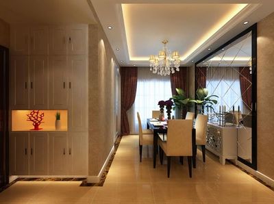 继承巴洛克的豪华动感与洛可可唯美韵味的家庭装修