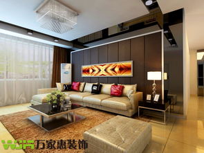 济南路劲御景城现代简约三居室装修 160平米6万预算设计案例