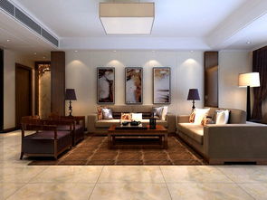 济南海尔绿城全运村中式风格三居室装修效果图 164平米12万装修设计案例