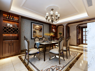 泉城雅韵，东方意趣 济南领秀公馆新中式风格家装案例赏析
