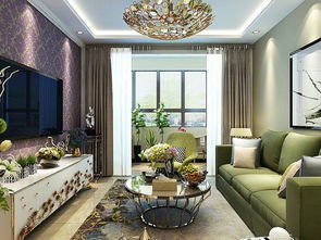 济南中建锦绣城93平现代二居室，8万打造简约温馨家